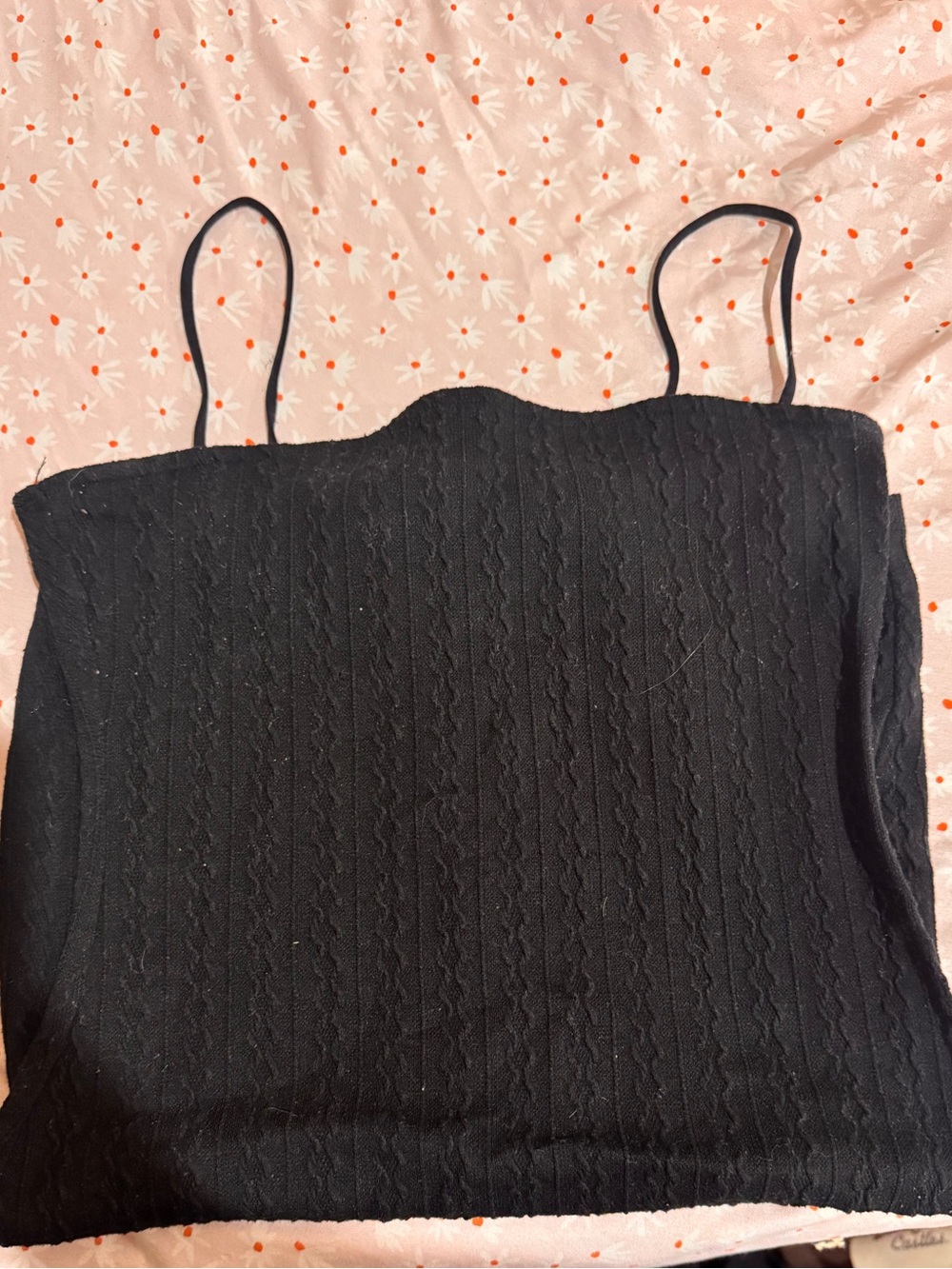 Black Knit Camisole Tank Dress - Women's